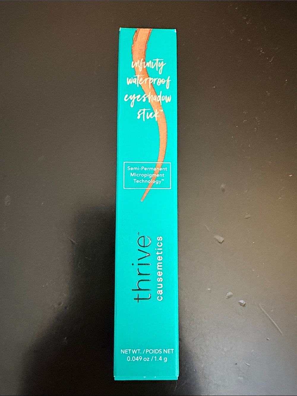 Thrive Causemetics Infinity Waterproof Eyeshadow Stick, color is Dr. Q. New!